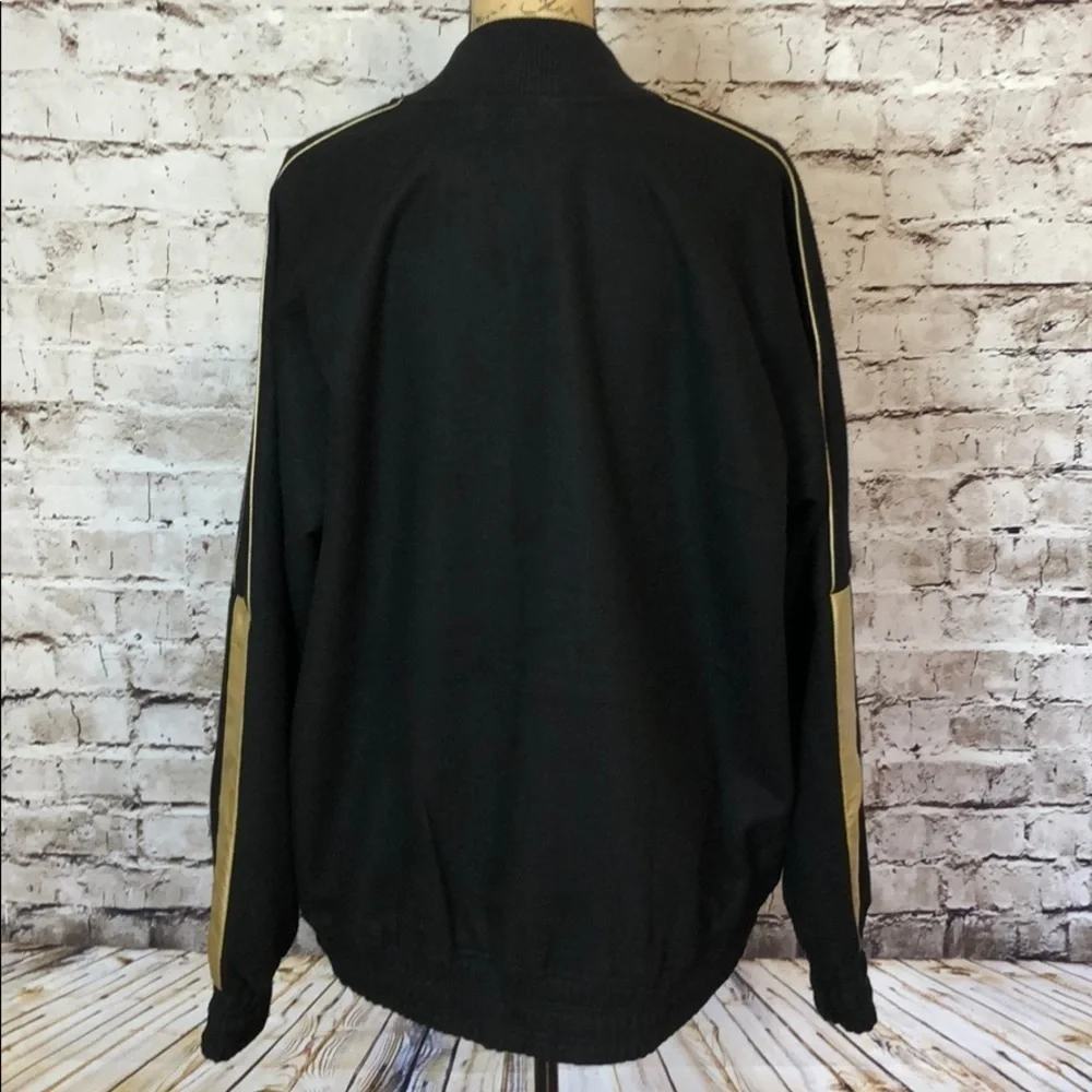 True Religion Black Varsity Jacket Size XXL